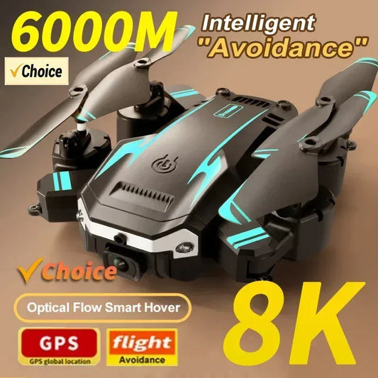New S6 Drone 8K Professional with 5G GPS, 5KM Long Range, 360° Obstacle Avoidance & Dual Camera, Foldable Quadcopter New S6 Drone 8K Professional with 5G GPS, 5KM Long Range, 360° Obstacle Avoidance & Dual Camera, Foldable Quadcopter