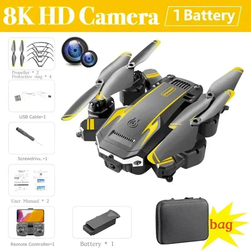 New S6 Drone 8K Professional with 5G GPS, 5KM Long Range, 360° Obstacle Avoidance & Dual Camera, Foldable Quadcopter New S6 Drone 8K Professional with 5G GPS, 5KM Long Range, 360° Obstacle Avoidance & Dual Camera, Foldable Quadcopter