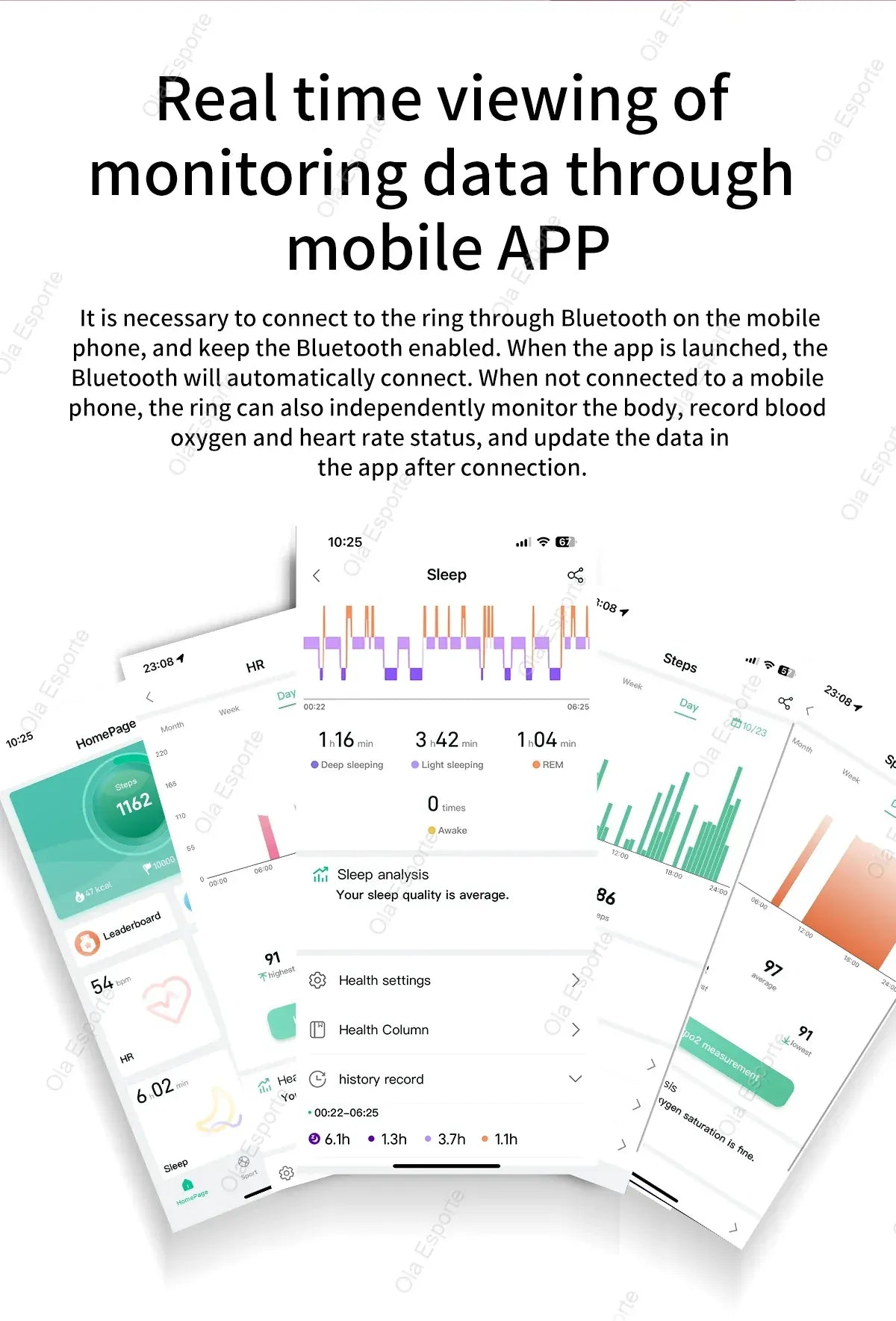 Smart Health Ring 2026 - Heart Rate & Sleep Tracker | Wahooly New Smart Ring 2026 All Day Heart Rate Monitor Sleep Monitor Smartring Take Photoes Health ring Multiple Sports Waterproof Rings