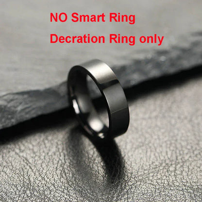 Smart Ring Health Tracker - Heart Rate Blood Oxygen Sleep Monitor | Waterproof Fitness Ring New Smart Ring Blood Oxygen Heart Rate Sleep Monitor Sports GPS Tracking Remote Care 10ATM Waterproof Men Women Smart ring