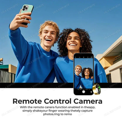 Smart Ring Health Tracker - Heart Rate Blood Oxygen Sleep Monitor | Waterproof Fitness Ring New Smart Ring Blood Oxygen Heart Rate Sleep Monitor Sports GPS Tracking Remote Care 10ATM Waterproof Men Women Smart ring