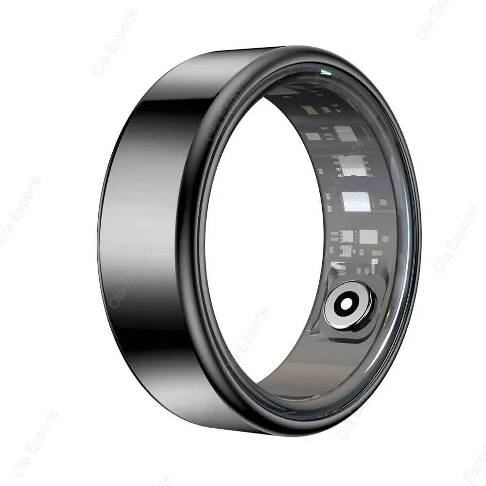 Smart Ring Health Tracker - Heart Rate & Sleep Monitor | Wahooly New Smart Ring Men Women, Heart Rate Blood Oxygen and Sleep Monitor Smart ring IP68 & 5ATM Waterproof, Multi-sport Mode Ring