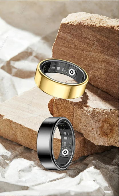 Smart Ring Health Tracker - Heart Rate & Sleep Monitor | Wahooly New Smart Ring Men Women, Heart Rate Blood Oxygen and Sleep Monitor Smart ring IP68 & 5ATM Waterproof, Multi-sport Mode Ring