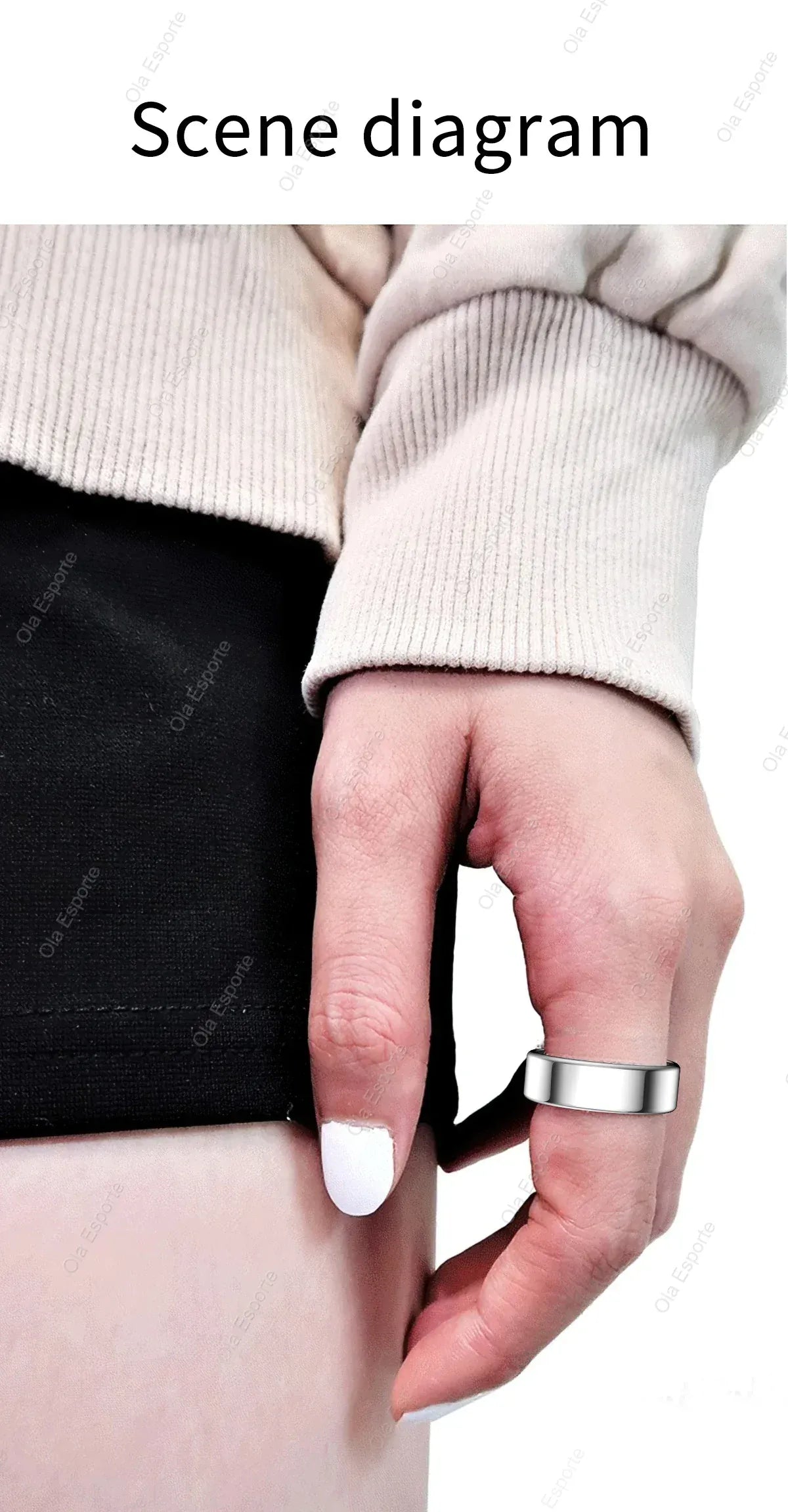 Smart Ring Health Tracker - Heart Rate & Sleep Monitor | Wahooly New Smart Ring Men Women, Heart Rate Blood Oxygen and Sleep Monitor Smart ring IP68 & 5ATM Waterproof, Multi-sport Mode Ring