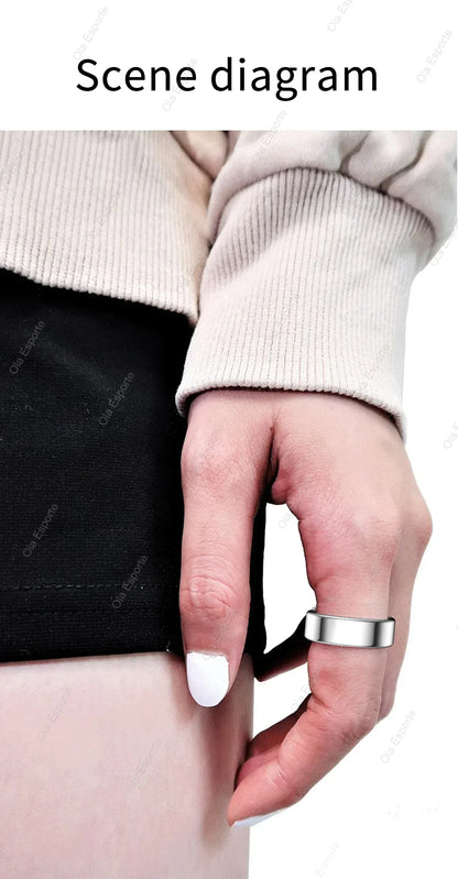 Smart Ring Health Tracker - Heart Rate & Sleep Monitor | Wahooly New Smart Ring Men Women, Heart Rate Blood Oxygen and Sleep Monitor Smart ring IP68 & 5ATM Waterproof, Multi-sport Mode Ring