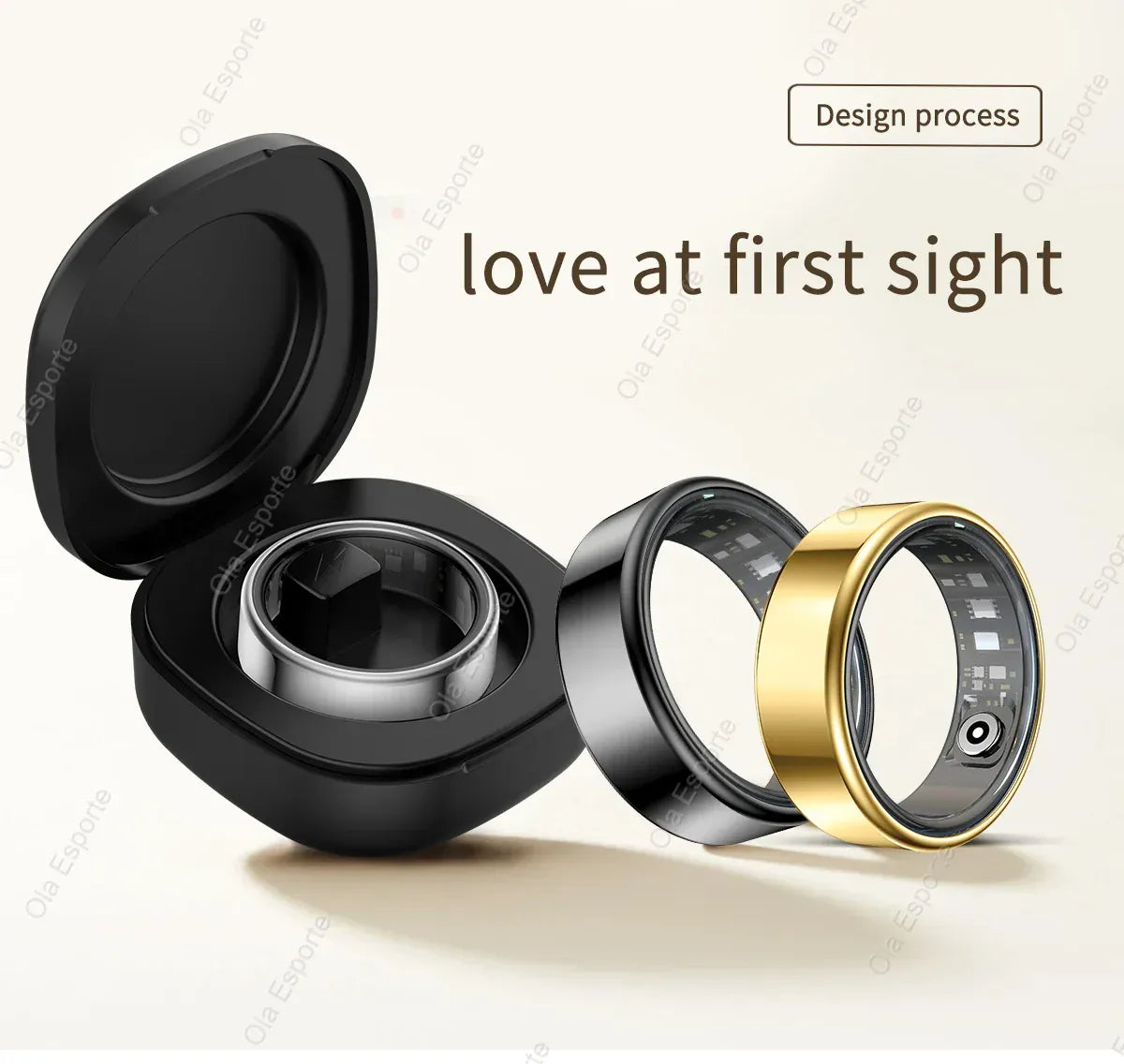 Smart Ring Health Tracker - Heart Rate & Sleep Monitor | Wahooly New Smart Ring Men Women, Heart Rate Blood Oxygen and Sleep Monitor Smart ring IP68 & 5ATM Waterproof, Multi-sport Mode Ring