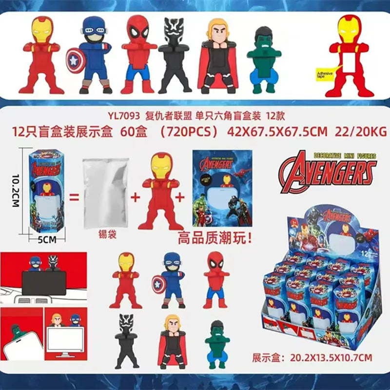 New Sonny Angel Avengers series computer screen decoration cute anime doll surprise box Christmas gift doll fashion doll New Sonny Angel Avengers series computer screen decoration cute anime doll surprise box Christmas gift doll fashion doll