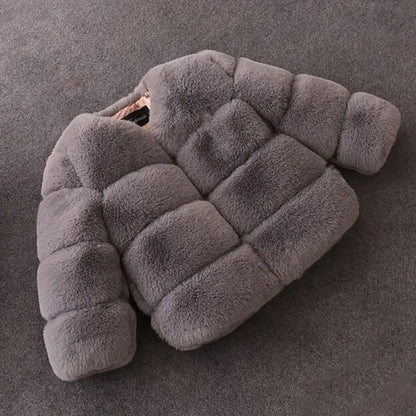 New Winter Children's Fur Coat Elegant Baby Girl Faux Fur Jackets And Coats Warm Parka Kids Outerwear Clothes Thicken Girls Coat New Winter Children's Fur Coat Elegant Baby Girl Faux Fur Jackets And Coats Warm Parka Kids Outerwear Clothes Thicken Girls Coat