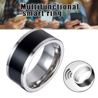 Waterproof NFC Smart Ring - Android Phone Control | Wahooly NFC Smart Finger Ring for Women Men Waterproof Intelligent Wear Connect Android Phone Equipment Fashion Stainless Steel Rings