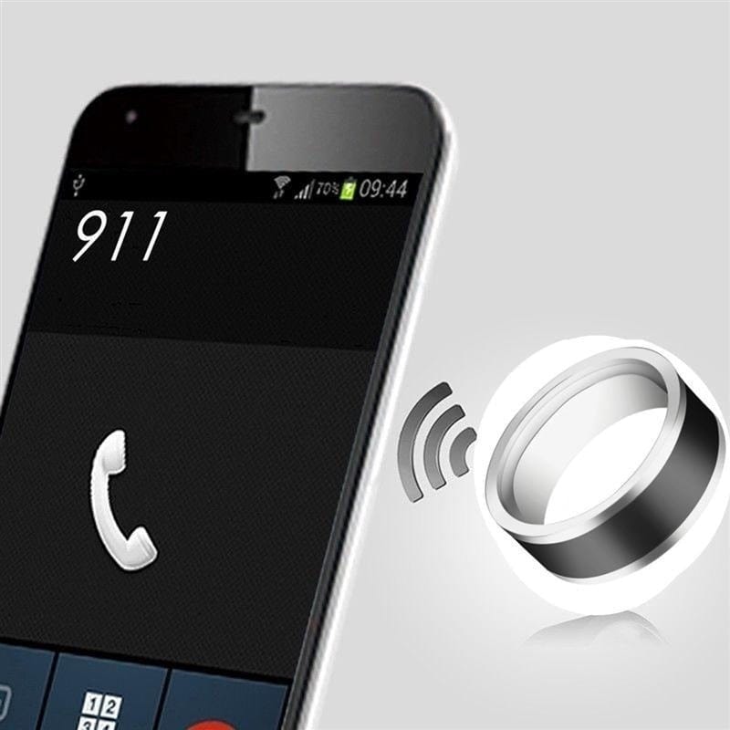 Waterproof NFC Smart Ring - Android Phone Control | Wahooly NFC Smart Finger Ring for Women Men Waterproof Intelligent Wear Connect Android Phone Equipment Fashion Stainless Steel Rings