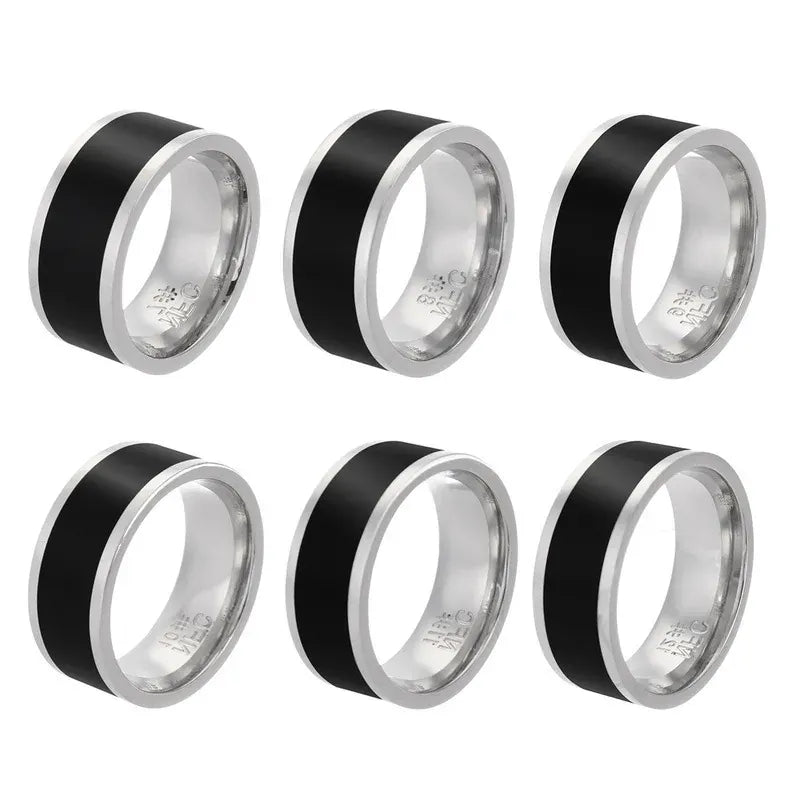 Waterproof NFC Smart Ring - Android Phone Control | Wahooly NFC Smart Finger Ring for Women Men Waterproof Intelligent Wear Connect Android Phone Equipment Fashion Stainless Steel Rings