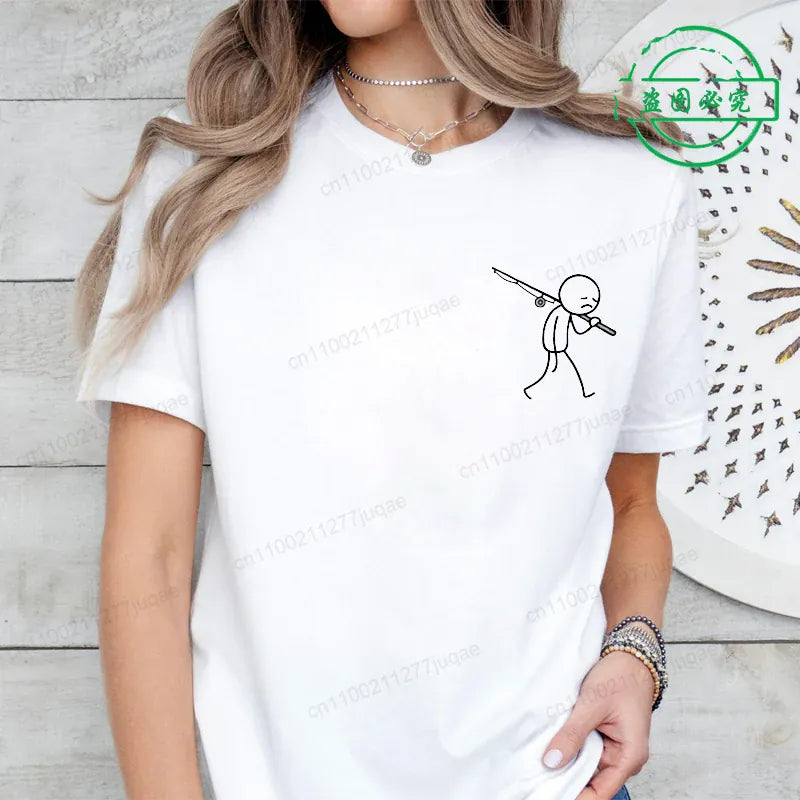 No Fishing Today Fisherman Humor Graphic T-Shirt Summer Gift for Anglers | Wahooly "No Fishing Today" Fisherman Humor Graphic T-Shirt – Casual Summer Tee for Men, Gift for Anglers