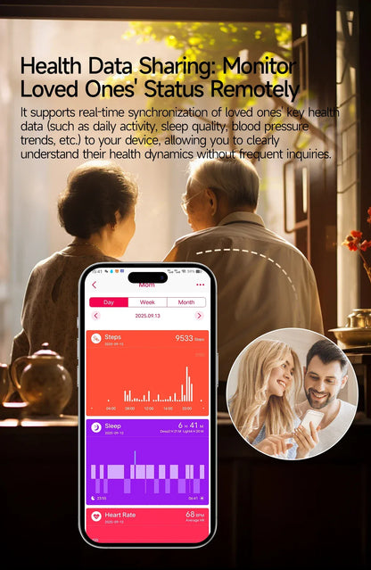 Nursing Grade Health Smart Watch – ECG, Body Fat, BP & Blood Oxygen | Wahooly Nursing Grade Health Smart Watch – ECG, Body Fat, Blood Oxygen & BP Monitor | HD AMOLED