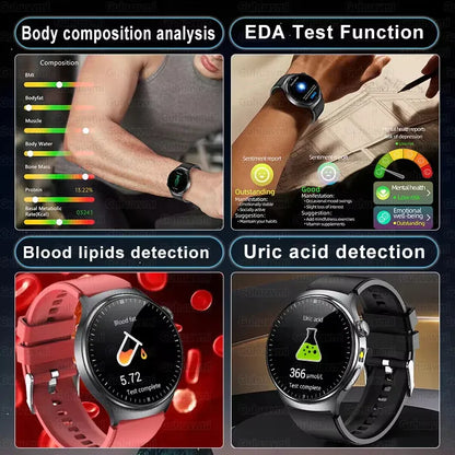 Nursing Grade Health Smart Watch – ECG, Body Fat, BP & Blood Oxygen | Wahooly Nursing Grade Health Smart Watch – ECG, Body Fat, Blood Oxygen & BP Monitor | HD AMOLED
