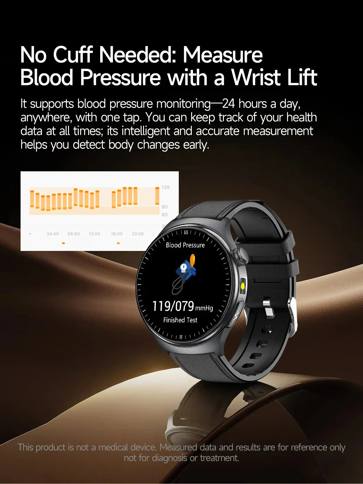 Nursing Grade Health Smart Watch – ECG, Body Fat, BP & Blood Oxygen | Wahooly Nursing Grade Health Smart Watch – ECG, Body Fat, Blood Oxygen & BP Monitor | HD AMOLED