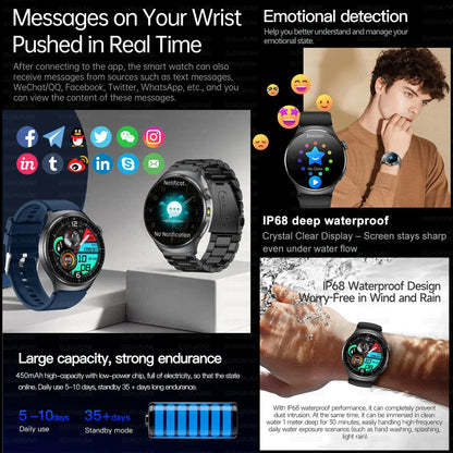 Nursing Grade Health Smart Watch – ECG, Body Fat, BP & Blood Oxygen | Wahooly Nursing Grade Health Smart Watch – ECG, Body Fat, Blood Oxygen & BP Monitor | HD AMOLED