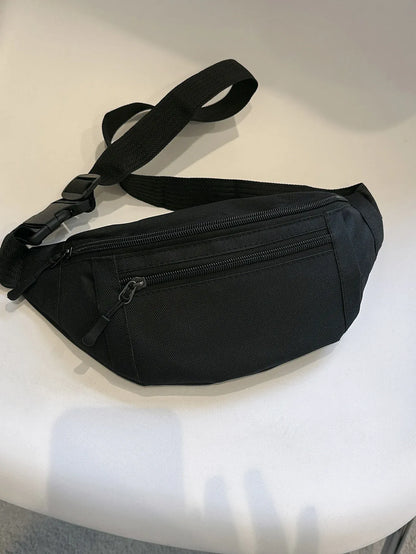 Nylon Crossbody Fanny Pack | Hands-Free Waist & Chest Bag for Travel & Running — Wahooly Nylon Crossbody Fanny Pack | Hands-Free Waist & Chest Bag for Travel, Running, Festivals & Daily Use