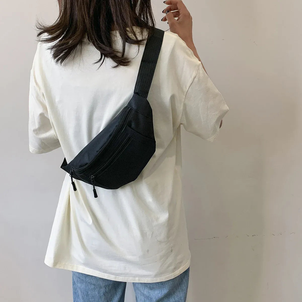 Nylon Crossbody Fanny Pack | Hands-Free Waist & Chest Bag for Travel & Running — Wahooly Nylon Crossbody Fanny Pack | Hands-Free Waist & Chest Bag for Travel, Running, Festivals & Daily Use