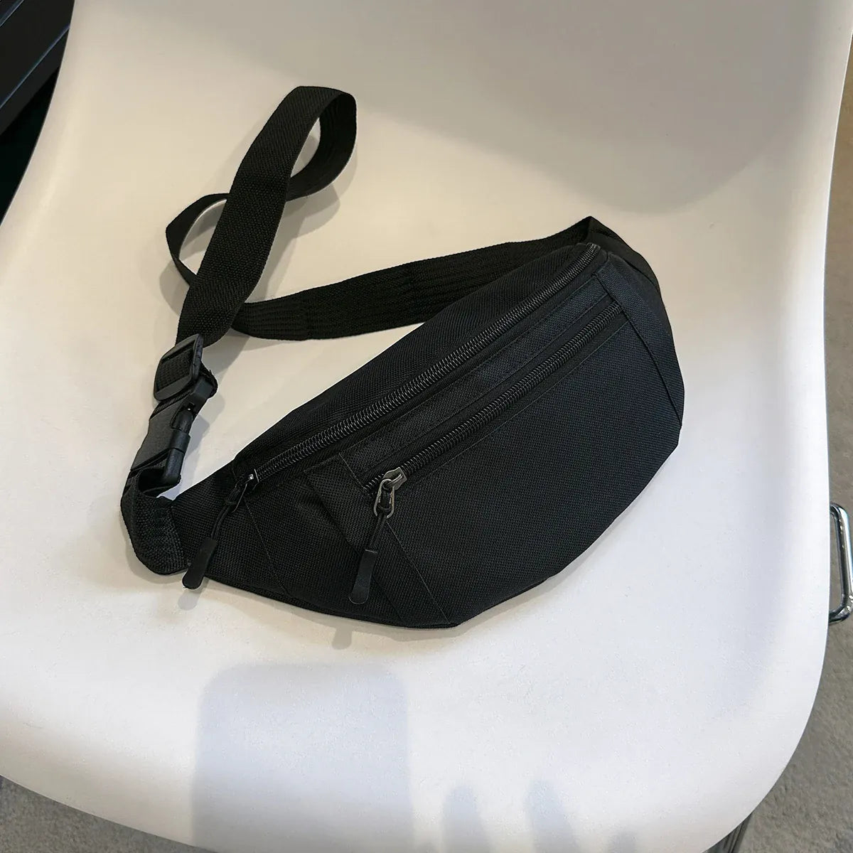 Nylon Crossbody Fanny Pack | Hands-Free Waist & Chest Bag for Travel & Running — Wahooly Nylon Crossbody Fanny Pack | Hands-Free Waist & Chest Bag for Travel, Running, Festivals & Daily Use