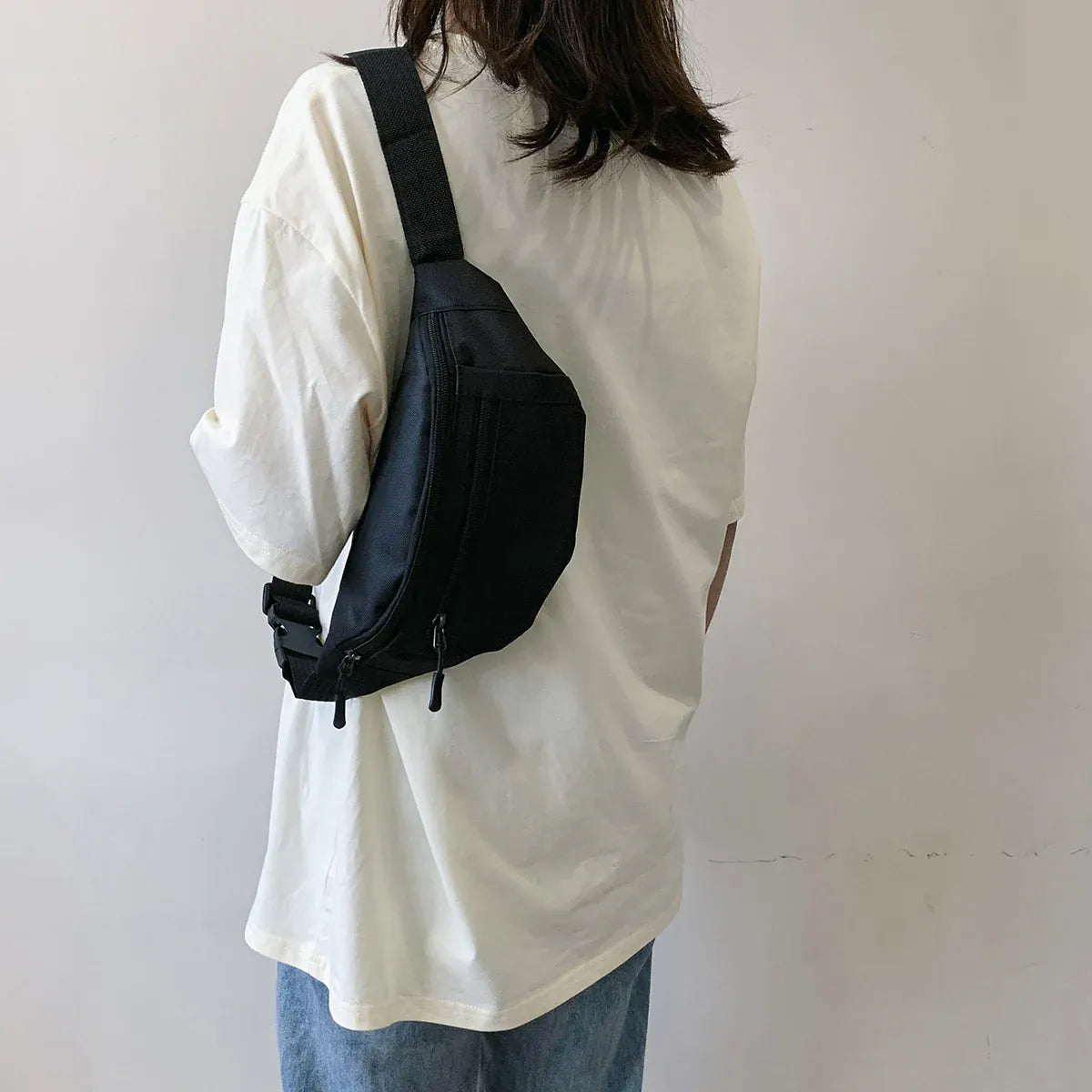 Nylon Crossbody Fanny Pack | Hands-Free Waist & Chest Bag for Travel & Running — Wahooly Nylon Crossbody Fanny Pack | Hands-Free Waist & Chest Bag for Travel, Running, Festivals & Daily Use
