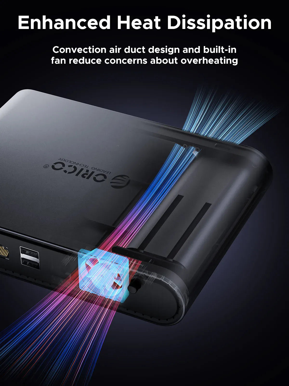 ORICO 10 in1 USB C Docking Dtation with M.2 SSD Enclosure PD100W Charging Ethernet 4K60Hz HDMI-com 3.5mm Audio Volume Control ORICO 10 in1 USB C Docking Dtation with M.2 SSD Enclosure PD100W Charging Ethernet 4K60Hz HDMI-com 3.5mm Audio Volume Control