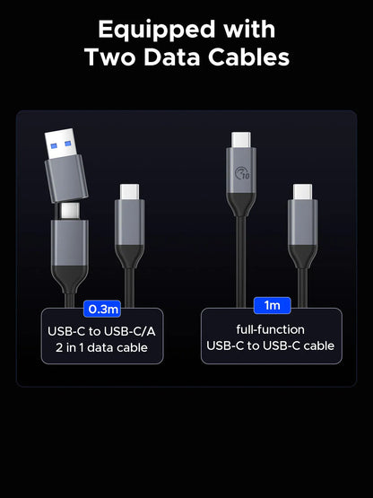 ORICO 10 in1 USB C Docking Dtation with M.2 SSD Enclosure PD100W Charging Ethernet 4K60Hz HDMI-com 3.5mm Audio Volume Control ORICO 10 in1 USB C Docking Dtation with M.2 SSD Enclosure PD100W Charging Ethernet 4K60Hz HDMI-com 3.5mm Audio Volume Control