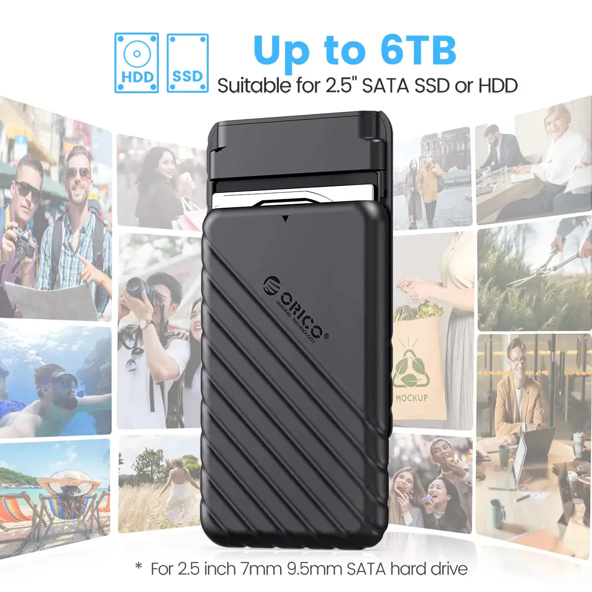 ORICO for PC Laptop MicroB USB3.0 2.5" External Storage HDD Case ORICO for PC Laptop MicroB USB3.0 2.5" External Storage HDD Case