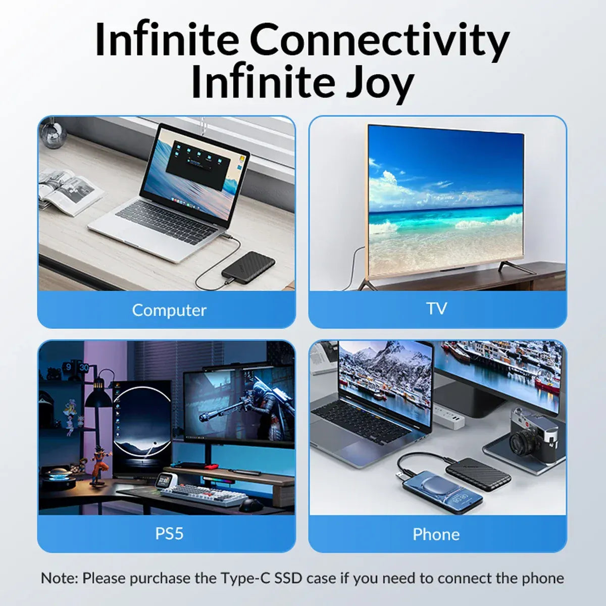 ORICO for PC Laptop MicroB USB3.0 2.5" External Storage HDD Case ORICO for PC Laptop MicroB USB3.0 2.5" External Storage HDD Case