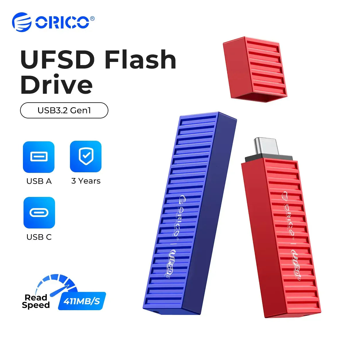 ORICO UFSD All Metal 256GB USB Flash Drive 411MB/S Pen Drives 512GB 128GB 64GB USB Stick Type C Pendrives Container Shape Design ORICO UFSD All Metal 256GB USB Flash Drive 411MB/S Pen Drives 512GB 128GB 64GB USB Stick Type C Pendrives Container Shape Design