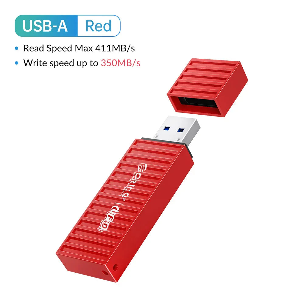 ORICO UFSD All Metal 256GB USB Flash Drive 411MB/S Pen Drives 512GB 128GB 64GB USB Stick Type C Pendrives Container Shape Design ORICO UFSD All Metal 256GB USB Flash Drive 411MB/S Pen Drives 512GB 128GB 64GB USB Stick Type C Pendrives Container Shape Design