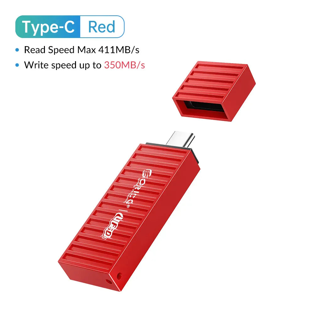 ORICO UFSD All Metal 256GB USB Flash Drive 411MB/S Pen Drives 512GB 128GB 64GB USB Stick Type C Pendrives Container Shape Design ORICO UFSD All Metal 256GB USB Flash Drive 411MB/S Pen Drives 512GB 128GB 64GB USB Stick Type C Pendrives Container Shape Design