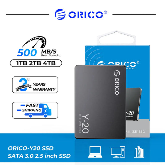 ORICO Y20 2.5'' SATA SSD 128GB 256B 512GB ORICO Y20 2.5'' SATA SSD 128GB 256B 512GB