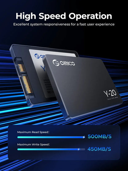ORICO Y20 2.5'' SATA SSD 128GB 256B 512GB ORICO Y20 2.5'' SATA SSD 128GB 256B 512GB