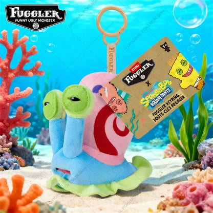 Fuggler x SpongeBob SquarePants Keychain - Original Crossover | Wahooly Original Fuggler Funny Ugly Teeth Monster Plush Toys Keychain Fugglers SpongeBob SquarePants Series Peluche Doll Key Rings Gifts