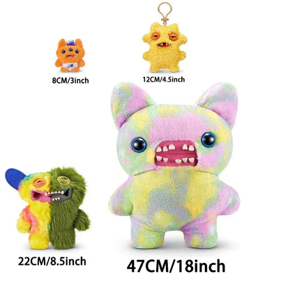 Large 47cm Fuggler Plush Toy - Original Big Fugg Pillow 18 Inch | Wahooly Original Fuggler Funny Ugly Teeth Monsters Plush Toys Fuggler Kawaii Soft Bigg Fugg Plushies Pillows Cute Pleuche Doll Gift 47CM