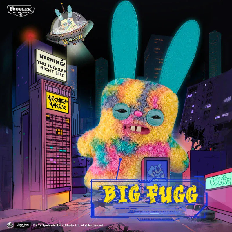 Large 47cm Fuggler Plush Toy - Original Big Fugg Pillow 18 Inch | Wahooly Original Fuggler Funny Ugly Teeth Monsters Plush Toys Fuggler Kawaii Soft Bigg Fugg Plushies Pillows Cute Pleuche Doll Gift 47CM