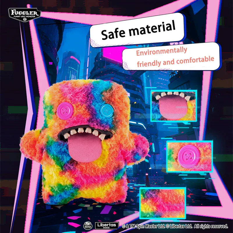 Large 47cm Fuggler Plush Toy - Original Big Fugg Pillow 18 Inch | Wahooly Original Fuggler Funny Ugly Teeth Monsters Plush Toys Fuggler Kawaii Soft Bigg Fugg Plushies Pillows Cute Pleuche Doll Gift 47CM