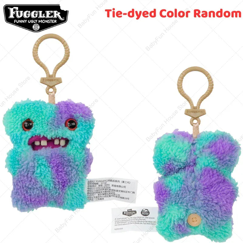 Original Fuggler Keychain - Wide Eyed Weirdo Plush Monster | Wahooly Original Fuggler Ugly Teeth Monsters Plush Toys Keychains Fugglers Wide Eyed Weirdo Annoyed Alien Rabbit Peluche Dolls Pendants
