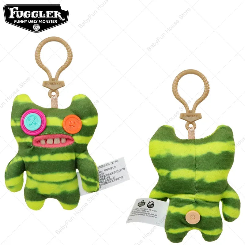 Original Fuggler Keychain - Wide Eyed Weirdo Plush Monster | Wahooly Original Fuggler Ugly Teeth Monsters Plush Toys Keychains Fugglers Wide Eyed Weirdo Annoyed Alien Rabbit Peluche Dolls Pendants