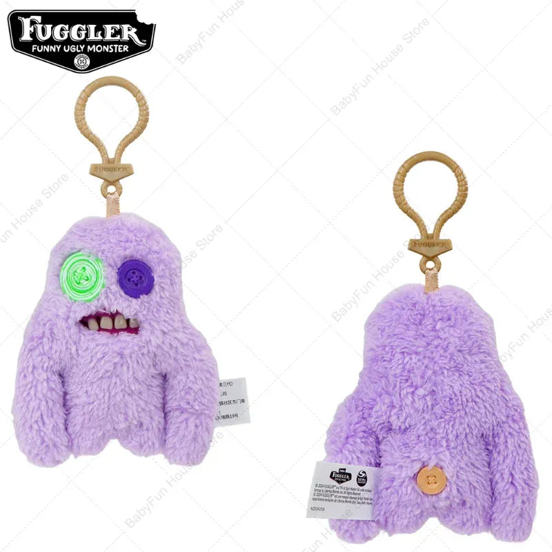 Original Fuggler Keychain - Wide Eyed Weirdo Plush Monster | Wahooly Original Fuggler Ugly Teeth Monsters Plush Toys Keychains Fugglers Wide Eyed Weirdo Annoyed Alien Rabbit Peluche Dolls Pendants