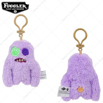 Original Fuggler Keychain - Wide Eyed Weirdo Plush Monster | Wahooly Original Fuggler Ugly Teeth Monsters Plush Toys Keychains Fugglers Wide Eyed Weirdo Annoyed Alien Rabbit Peluche Dolls Pendants