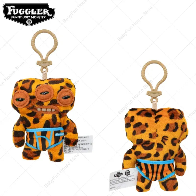 Original Fuggler Keychain - Wide Eyed Weirdo Plush Monster | Wahooly Original Fuggler Ugly Teeth Monsters Plush Toys Keychains Fugglers Wide Eyed Weirdo Annoyed Alien Rabbit Peluche Dolls Pendants
