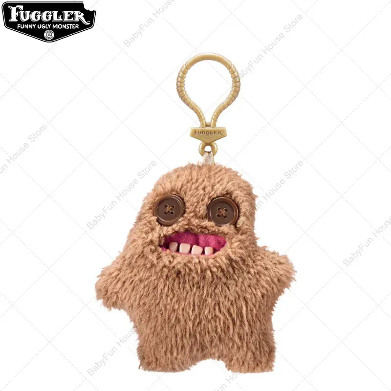 Original Fuggler Keychain - Wide Eyed Weirdo Plush Monster | Wahooly Original Fuggler Ugly Teeth Monsters Plush Toys Keychains Fugglers Wide Eyed Weirdo Annoyed Alien Rabbit Peluche Dolls Pendants