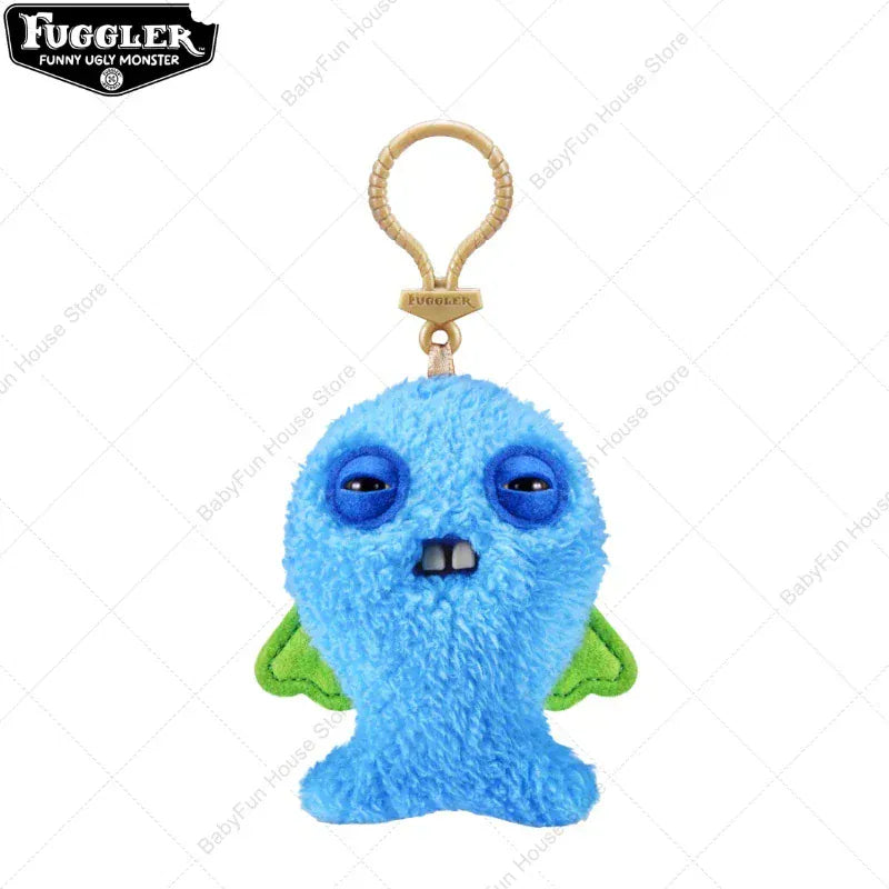 Original Fuggler Keychain - Wide Eyed Weirdo Plush Monster | Wahooly Original Fuggler Ugly Teeth Monsters Plush Toys Keychains Fugglers Wide Eyed Weirdo Annoyed Alien Rabbit Peluche Dolls Pendants