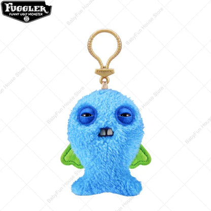 Original Fuggler Keychain - Wide Eyed Weirdo Plush Monster | Wahooly Original Fuggler Ugly Teeth Monsters Plush Toys Keychains Fugglers Wide Eyed Weirdo Annoyed Alien Rabbit Peluche Dolls Pendants