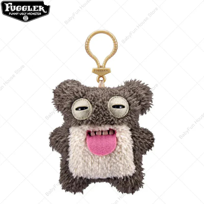 Original Fuggler Keychain - Wide Eyed Weirdo Plush Monster | Wahooly Original Fuggler Ugly Teeth Monsters Plush Toys Keychains Fugglers Wide Eyed Weirdo Annoyed Alien Rabbit Peluche Dolls Pendants