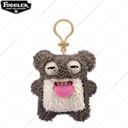 Original Fuggler Keychain - Wide Eyed Weirdo Plush Monster | Wahooly Original Fuggler Ugly Teeth Monsters Plush Toys Keychains Fugglers Wide Eyed Weirdo Annoyed Alien Rabbit Peluche Dolls Pendants