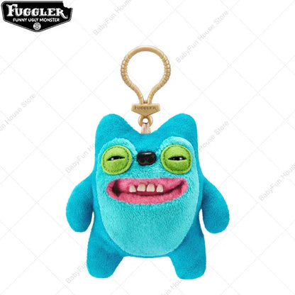 Original Fuggler Keychain - Wide Eyed Weirdo Plush Monster | Wahooly Original Fuggler Ugly Teeth Monsters Plush Toys Keychains Fugglers Wide Eyed Weirdo Annoyed Alien Rabbit Peluche Dolls Pendants