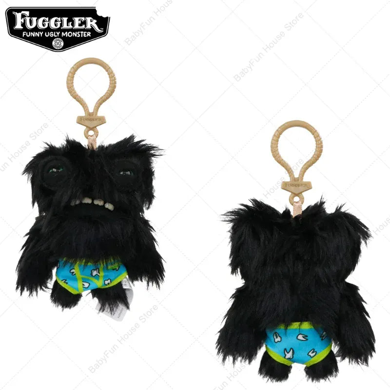 Original Fuggler Keychain - Wide Eyed Weirdo Plush Monster | Wahooly Original Fuggler Ugly Teeth Monsters Plush Toys Keychains Fugglers Wide Eyed Weirdo Annoyed Alien Rabbit Peluche Dolls Pendants