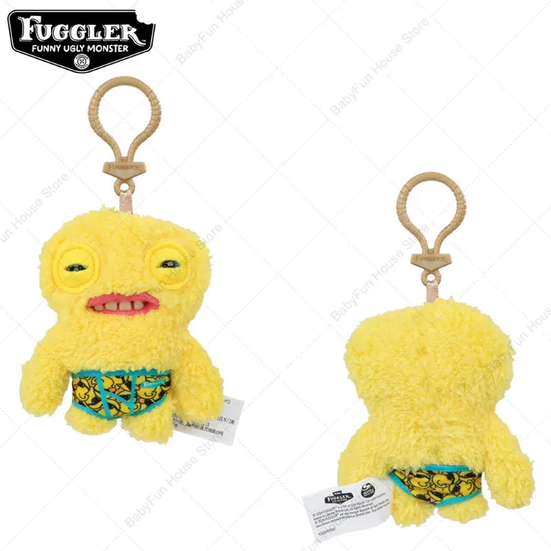 Original Fuggler Keychain - Wide Eyed Weirdo Plush Monster | Wahooly Original Fuggler Ugly Teeth Monsters Plush Toys Keychains Fugglers Wide Eyed Weirdo Annoyed Alien Rabbit Peluche Dolls Pendants